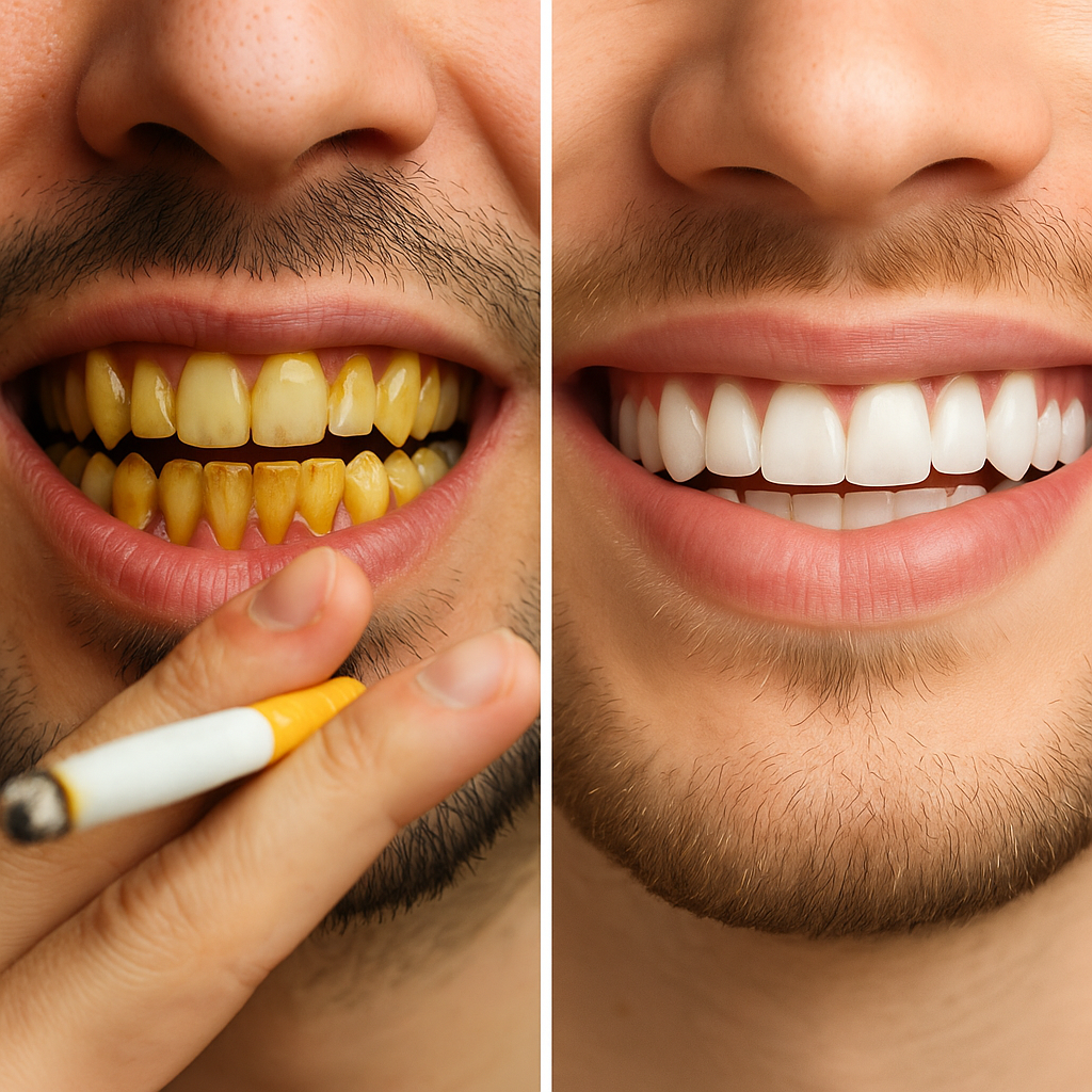 smokers teeth vs non smoker teeth